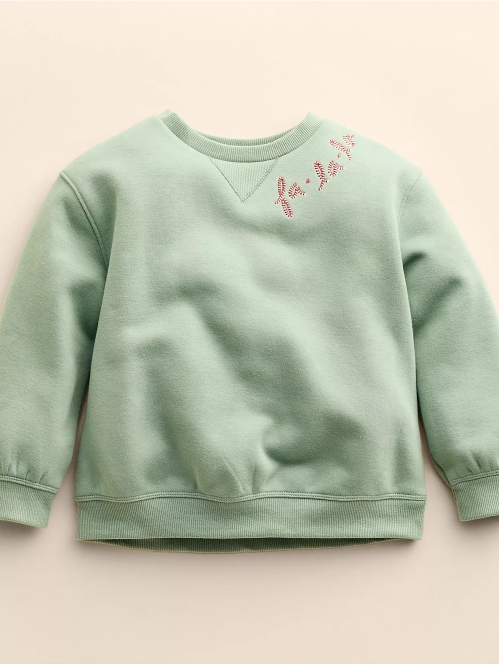 Little Co by Lauren Conrad - Mint Green Fa La La Pullover Sweatshirt - 18M
